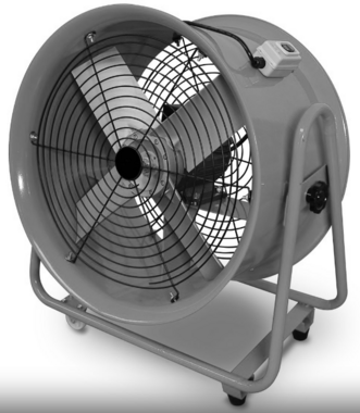 Ventilador móvil sobre ruedas 550W 230V