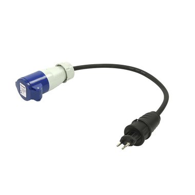 Adapter cable 40cm from Swiss plug to CEE